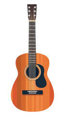Obraz premium PNG An Acoustic guitar white background acoustic guitar performance.