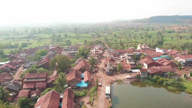 India Village 4K stock video
India, Rural Scene, Maharashtra, Village, Drone