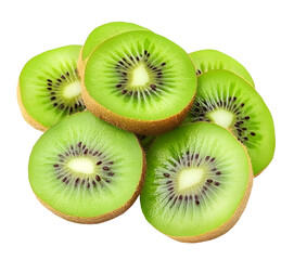 Kiwi isolated on transparent background. Png format