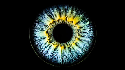 Vibrant and Detailed Photograph of an Iris Eye