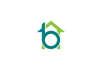 B home logo design