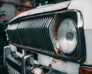 Old car from USSR, retro car