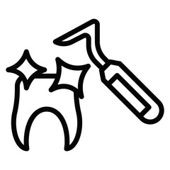 Dental Cleaning Vector Icons