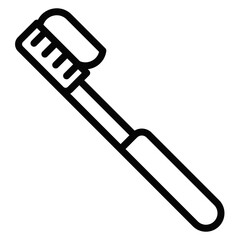 Tooth Paste on Brush Vector Icons