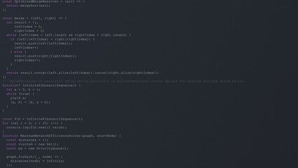 Programming Code in Modern IDE Window
