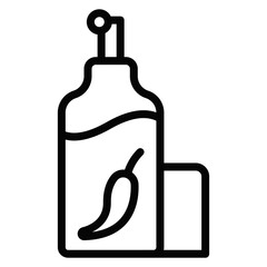 Pepper Spray Vector Icons