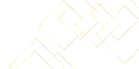 Golden square pattern on banner design. Modern and minimal concept abstract geometric background. Vector abstract elegant with copy space template design.