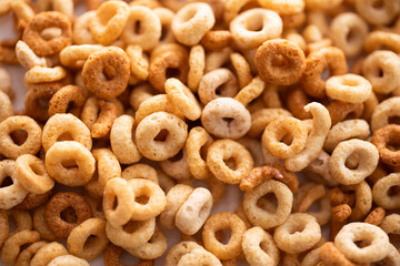 round breakfast grain cereal background