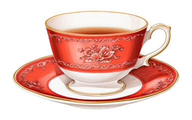 Fototapeta premium PNG Cup saucer coffee drink.