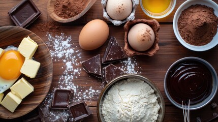 ingredients for chocolate