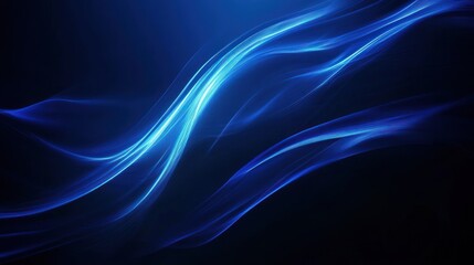 Abstract blue waves create a dynamic and soothing visual effect.