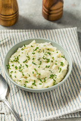 Homemade Chive and Garlic Mashed Potatoes