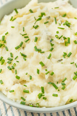 Homemade Chive and Garlic Mashed Potatoes