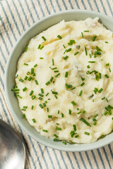 Homemade Chive and Garlic Mashed Potatoes