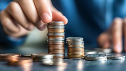 Stacking Coins to Build a Tower Representation