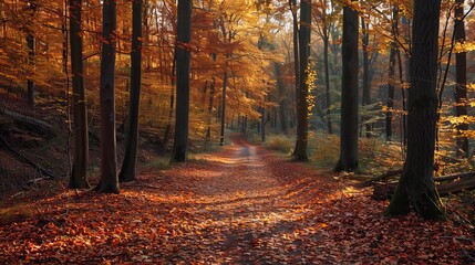 Obraz premium autumn landscape in the forest