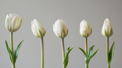 Fototapeta premium Sequence of Flower Blooming in Time Lapse
