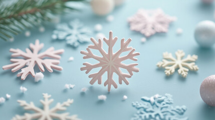 Christmas snowflake wallpaper background