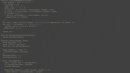 Obraz premium Developer Writing Random Code in a Calm IDE Environment