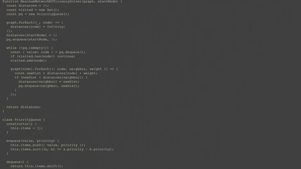Obraz premium Random Coding by a Software Engineer in an IDE