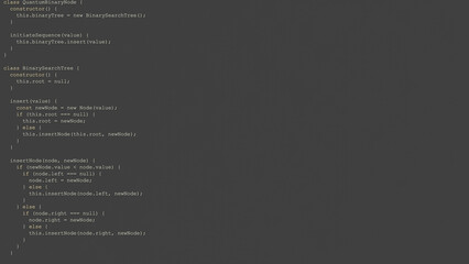Obraz premium Random Coding by a Software Engineer in an IDE