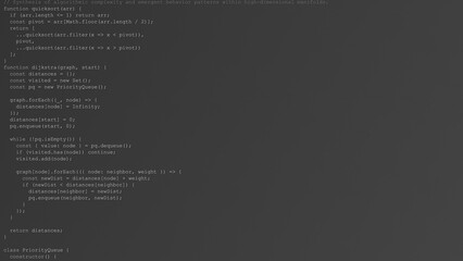 Programmer Writing Random Code in Grayscale-Themed IDE