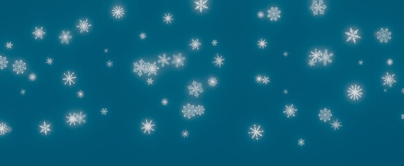 Winter Wonderland: Falling Snowflakes