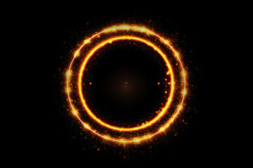 Magic Ring Stock Image In Black Background
