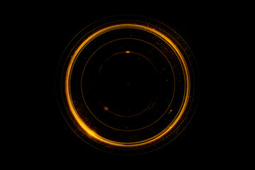 Magic Ring Stock Image In Black Background