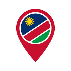 Namibia flag location icon