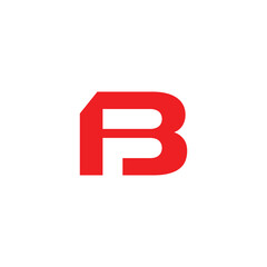 Modern Letter BF or FB Logo Design