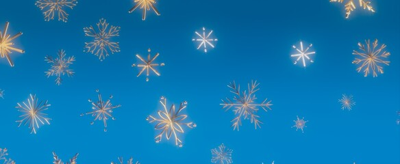 Winter Snowflakes Background