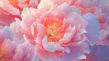 Vibrant peony blooms adorned with double happiness symbol, ideal for wedding decor, embracing love and prosperity in celebrations