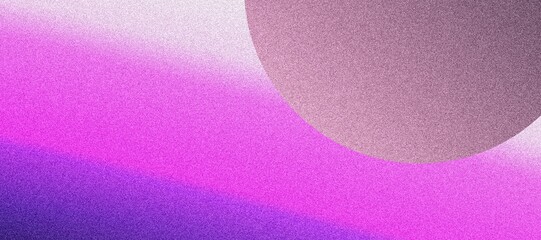 Solitary Purple Sphere Against Abstract Background with Noise