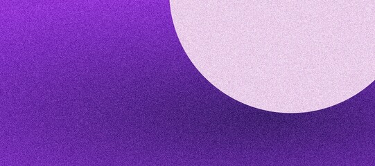 Solitary Purple Sphere Against Abstract Background with Noise