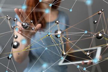 Protect Cloud Information Data Concept..