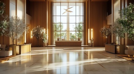 Modern Lobby with Natural Light