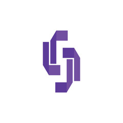 Abstract vector icon of letter S, for business logo