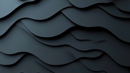 Obraz premium Abstract wavy texture in dark colors, ideal for backgrounds and graphic design.