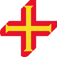 Guernsey Flag on Price Tag