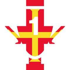 Guernsey flag on Victory bag