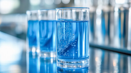 chemical liquid in beaker round flask cylinder