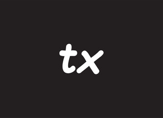 TX letter logo and initial logo design