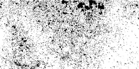 Black and White Halftone Dots in Grunge Brush Style. Vintage Dirty Dotted Seamless Pattern. Overlay Grainy Style Texture.