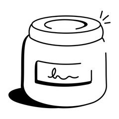Hand drawn icon of preserved food 

