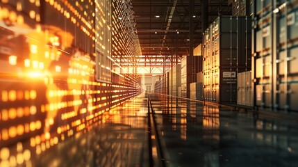 A map of the world in a room with shelves and lights