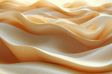 Obraz premium A close-up of rippling sand dunes,