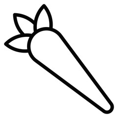 Carrot Plant Vector Icons