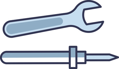 Illustration of a wrench and screwdriver symbolizing repair and maintenance.