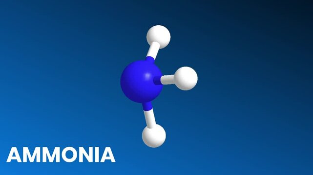 3D Structure of Ammonia Molecule | 3D View of Molecular Structure